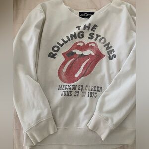 Rolling Stones cut neck crewneck